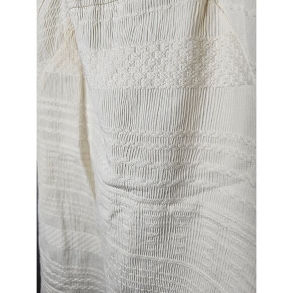 Vintage Milly New York Cream lined Shift Dress With Embossing Ladies size 10 - Picture 5 of 11